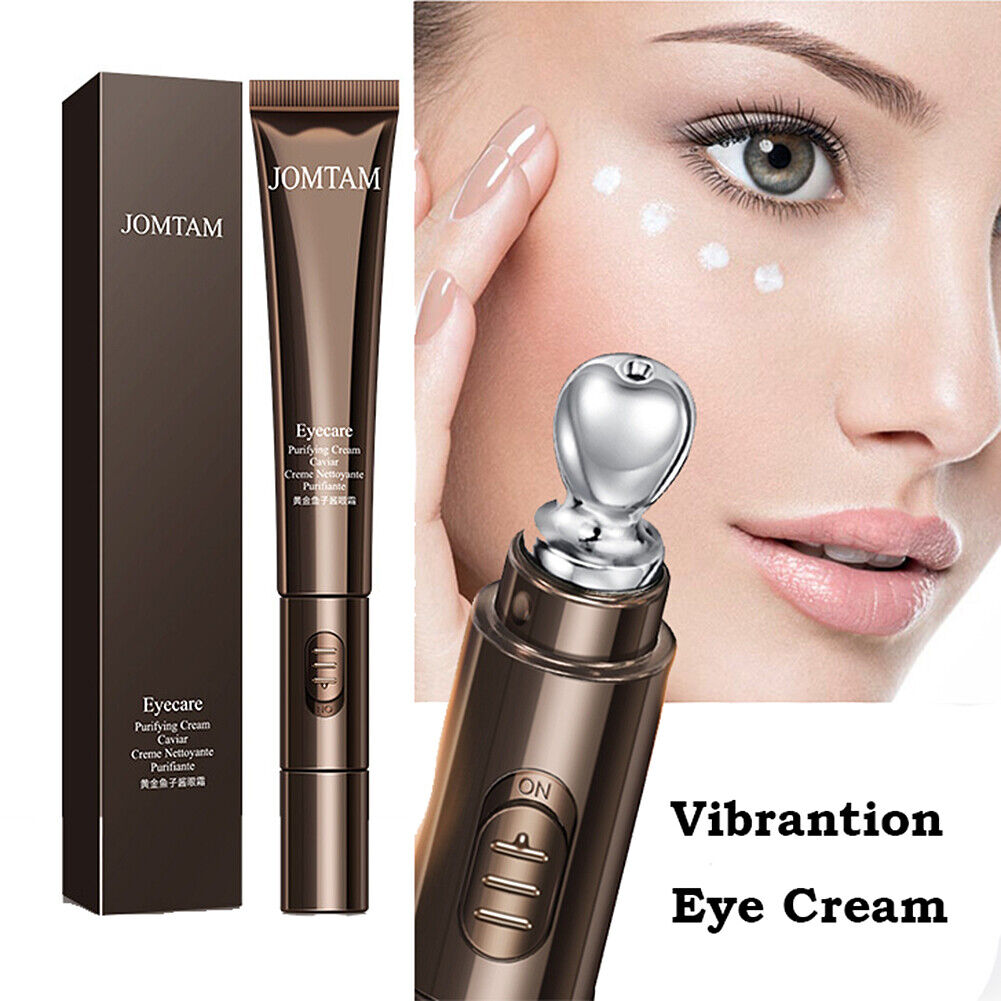US 1-2Pcs Golden Caviar Vibration Eye Cream Massage Lift Up Anti-age Dark Circle