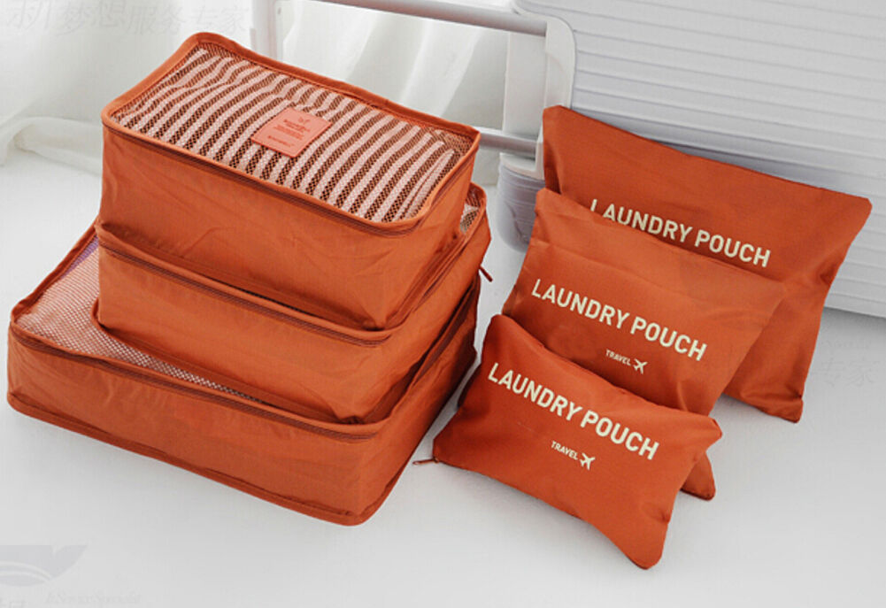 9Pcs Waterproof Clothes Storage Bags Packing Cube Travel Luggage Organizer Pouch