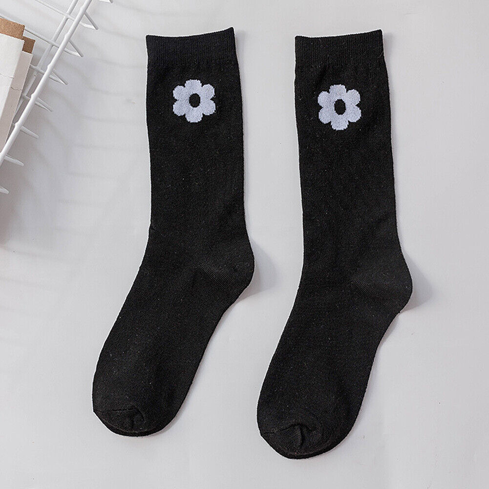 US 7 Pairs Novelty Women Assorted Breathable Cute Korea Casual Cotton Crew Socks