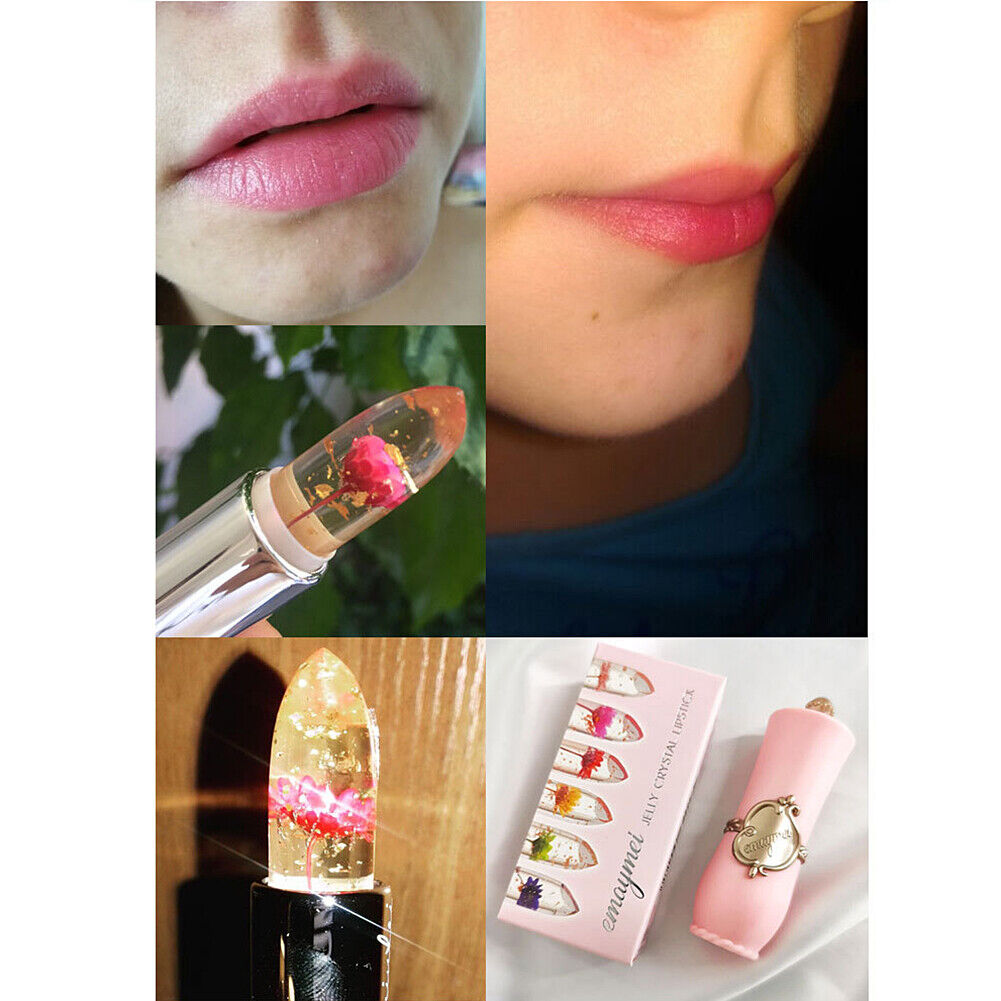 US Flower Lipstick Color Jelly Transparent Magic Changing Lip Temperature Change
