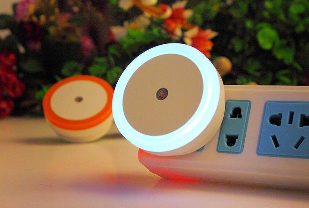 4~8 PCS Auto LED Light Induction Sensor Control Bedside Night Light In Wall Lamp