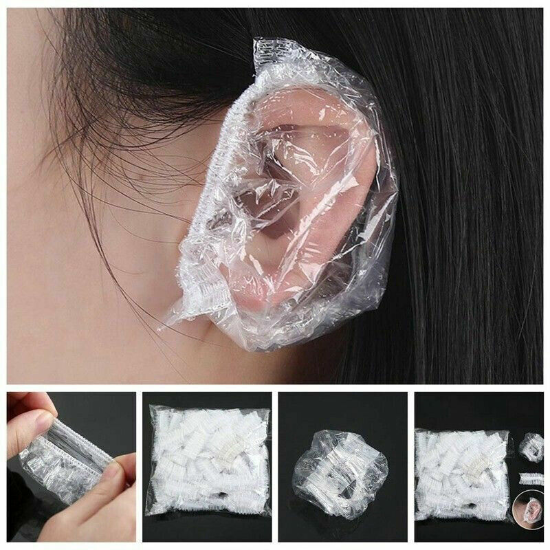 US 100-400pcs One-time Bath Shower Salon Waterproof Ear Protector Caps
