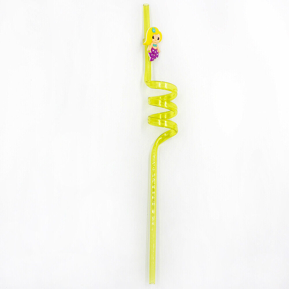 US 24Pcs Reusable Unicorn Alpaca Mermaid Straws Daughters Girls Party Favor Kids