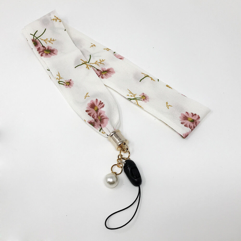 Universal Silk Scarf Neck Lanyard Strap Cell Mobile Phone ID Card Key chain