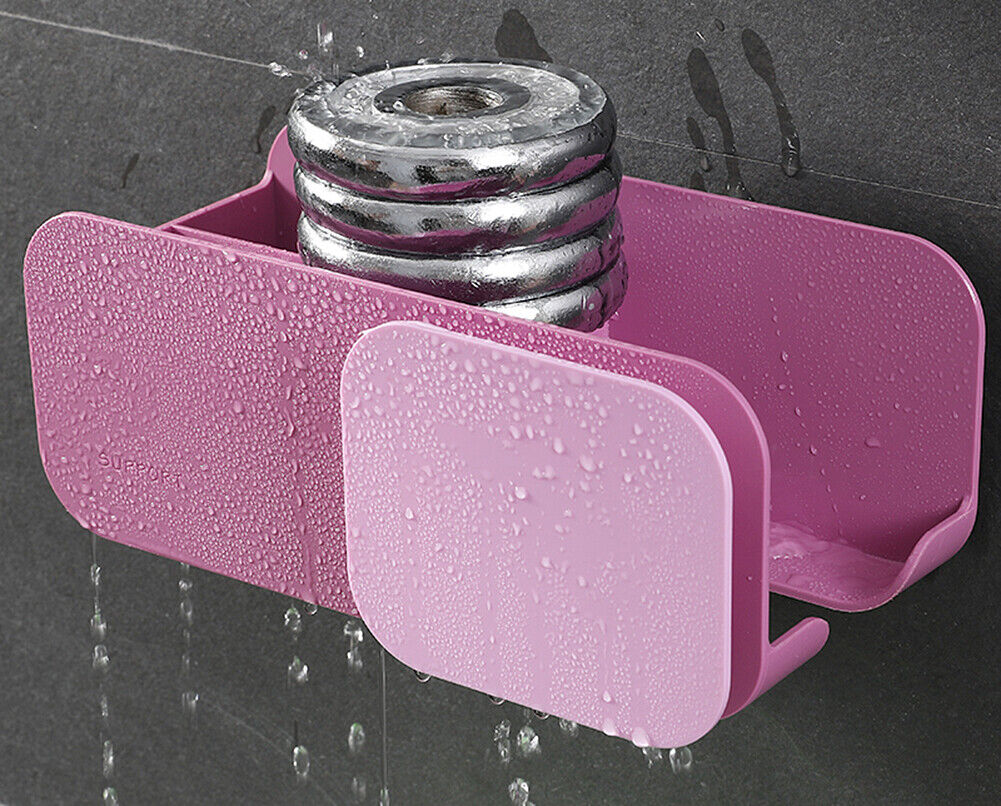 Hair Dryer Holder Self-Adhesive Hanging Rack Organizer Hook Spiral Caddy Bracket