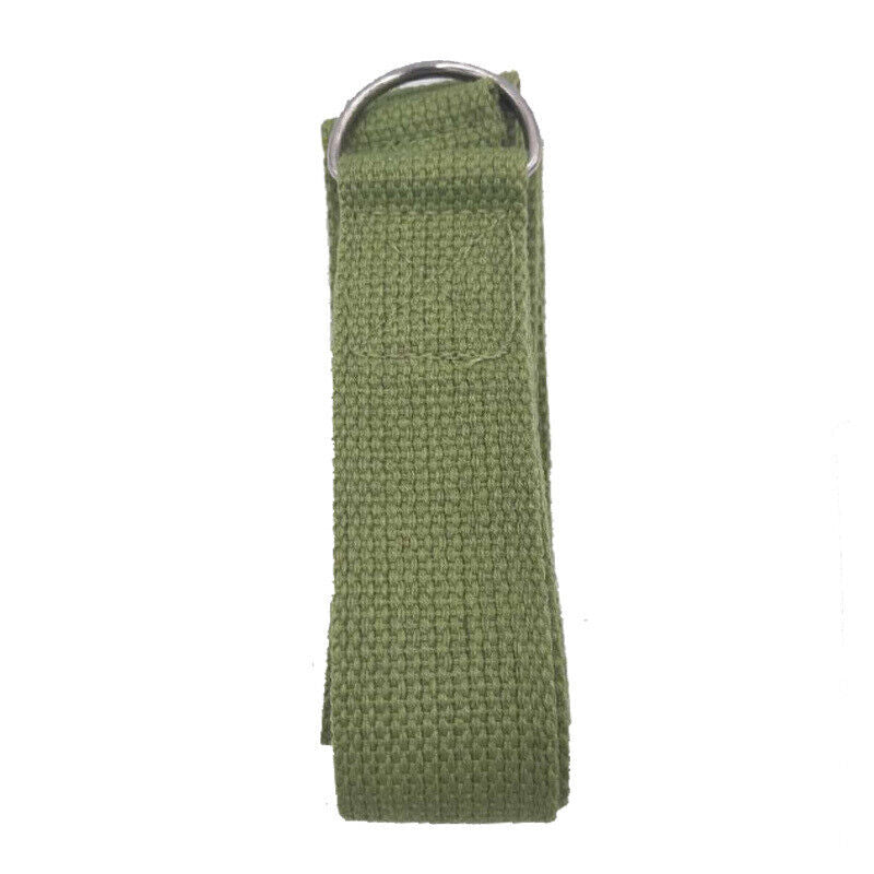 125 Inch/10.5 Feet/3.2M Fitness Exercise Yoga Strap Durable Cotton Metal D-Ring