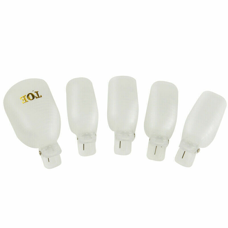 5~10 Pcs Toe Nail Art Soak Off Clip Cap UV Gel Polish Remover Wrap Manicure Tool