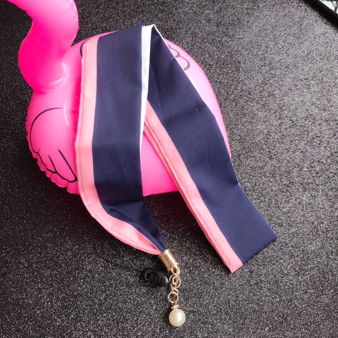 Universal Silk Scarf Neck Lanyard Strap Cell Mobile Phone ID Card Key chain