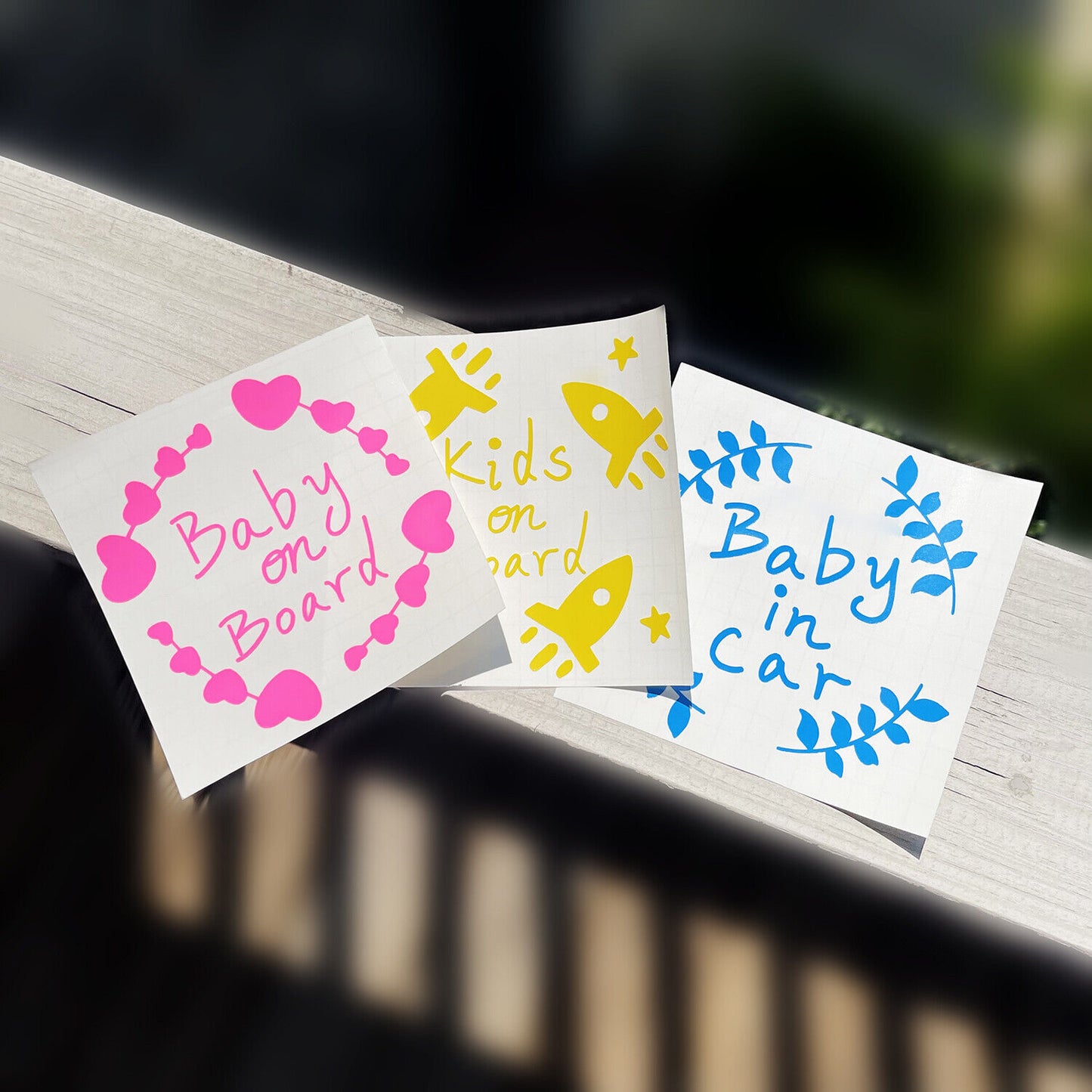 US Custom Baby on Board Kids in Car Vinyl Sticker Bumper Window Decal Truck Van