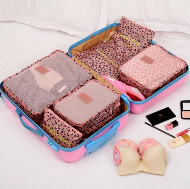9Pcs Waterproof Clothes Storage Bags Packing Cube Travel Luggage Organizer Pouch
