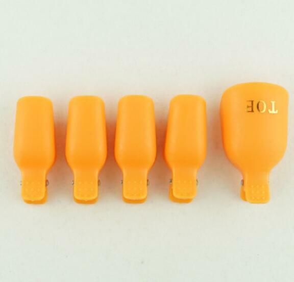 5~10 Pcs Toe Nail Art Soak Off Clip Cap UV Gel Polish Remover Wrap Manicure Tool