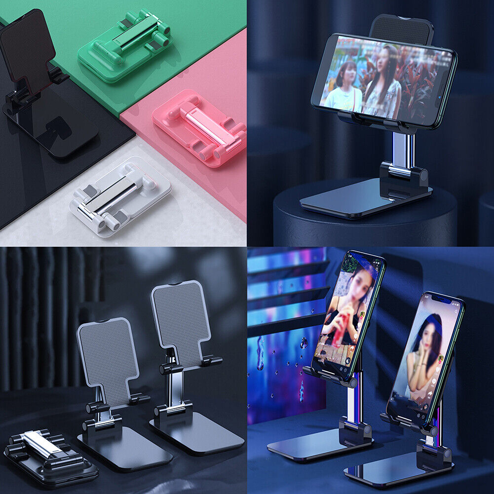 US 1-2 Adjustable Foldable Universal Phone Stand Desktop Holder Mount Anti-slip