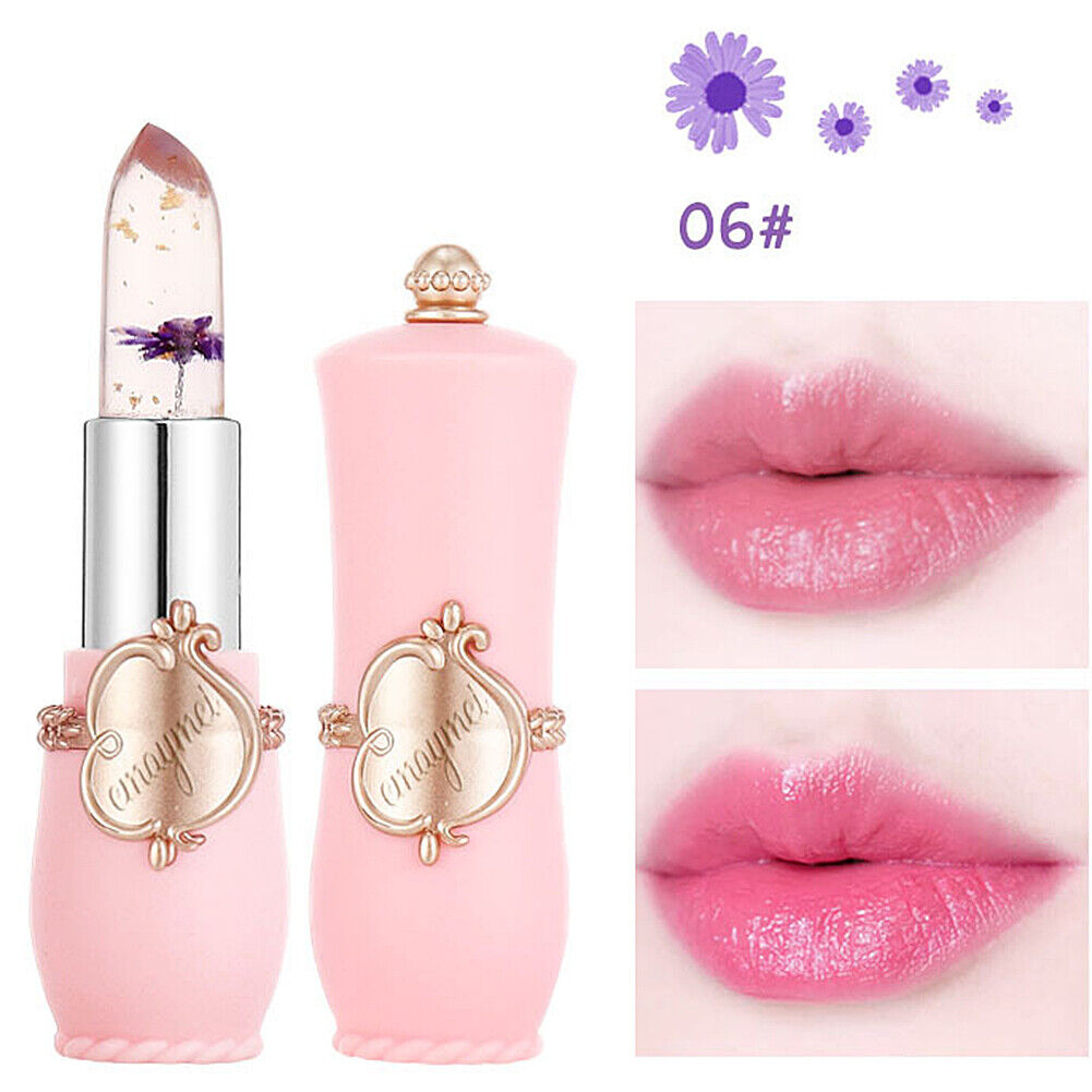 US Flower Lipstick Color Jelly Transparent Magic Changing Lip Temperature Change