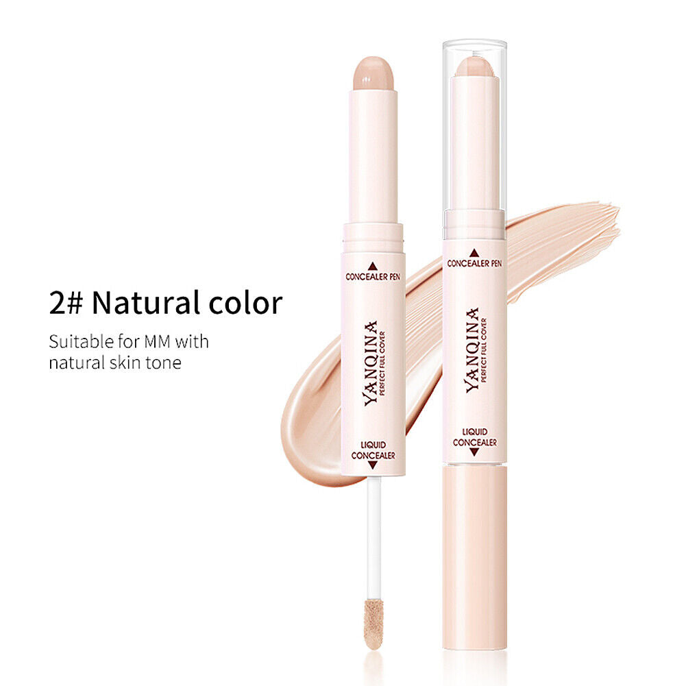 US 2-in-1 Dual Head Stick Liquid Concealer Hydrating Contouring Full Matte Cover