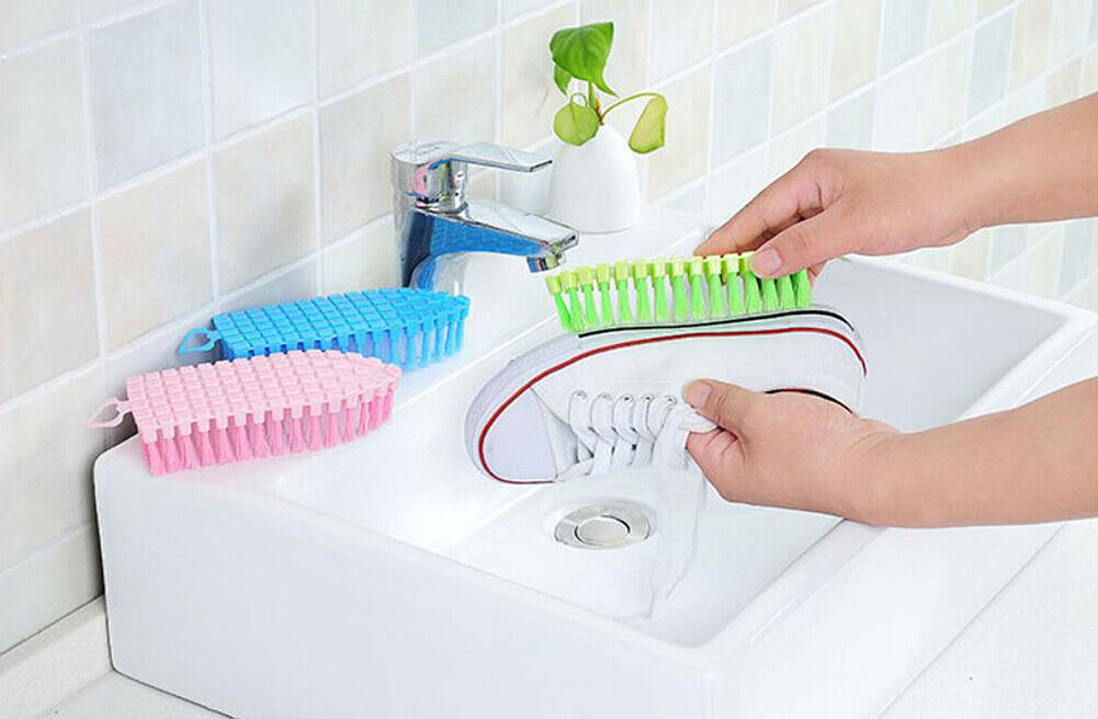 US 3-6 Pack Bendable Stiff Bristles Heavy Duty Scrub Brush Cleaning Sink Stove