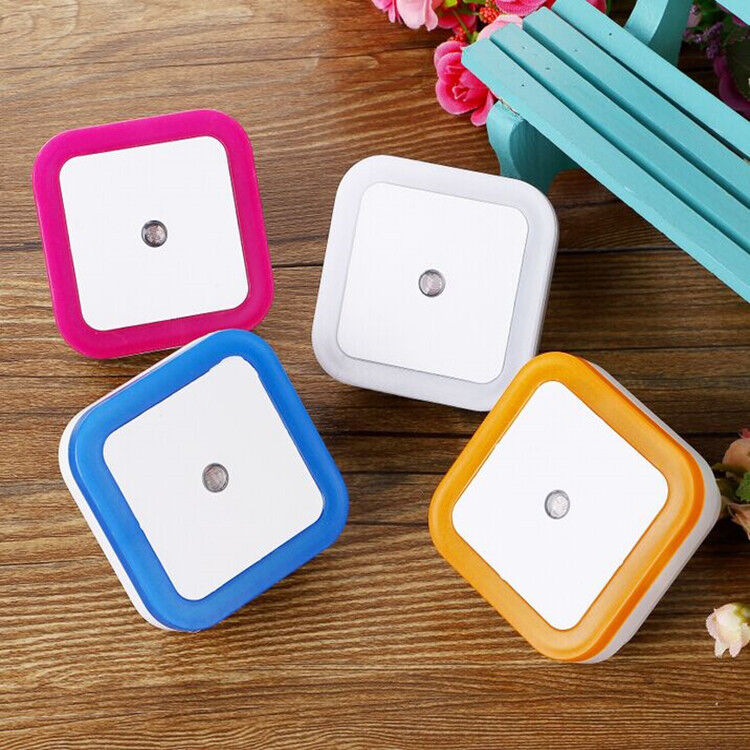 4~8 PCS Auto LED Light Induction Sensor Control Bedside Night Light In Wall Lamp