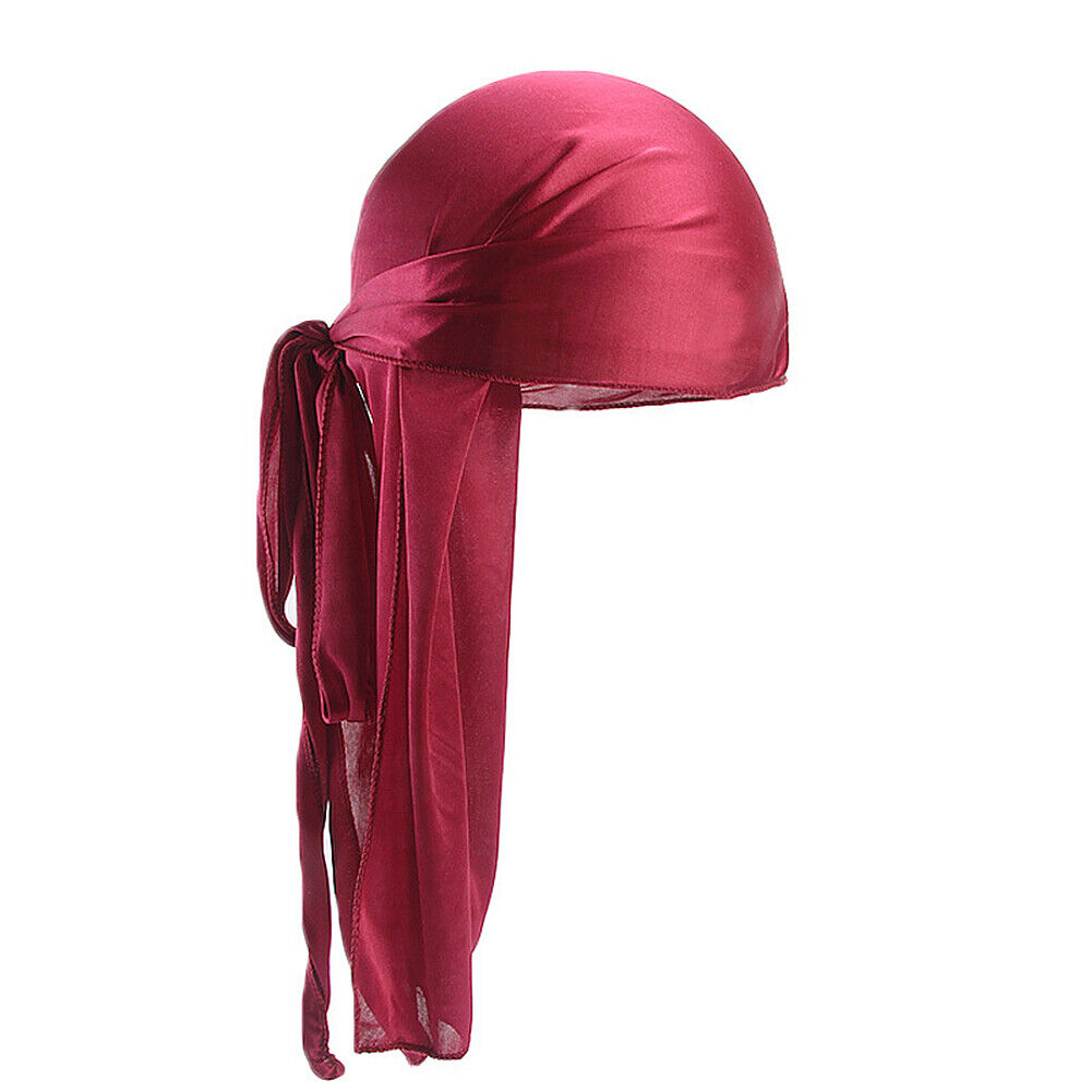 Men Women Turban Hat Pirate Doo Durag Headwear Comfortable Silk/Silky Feel Cap