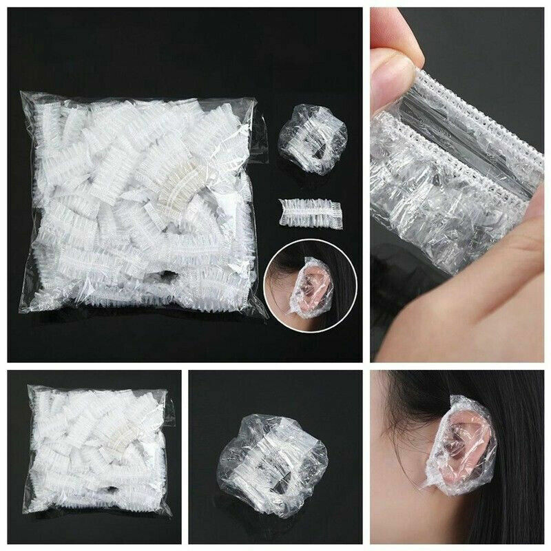 US 100-400pcs One-time Bath Shower Salon Waterproof Ear Protector Caps