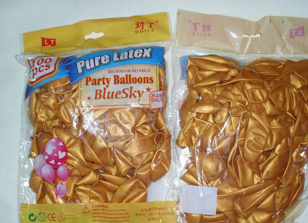 100pcs 10 inch Pearl Latex Colorful Thickening Wedding Party Birthday Balloon