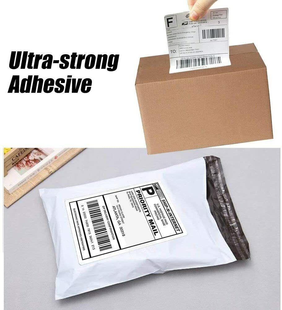 500-5000 4x6 Fanfold Direct Thermal Shipping Labels for Zebra Rollo Printers