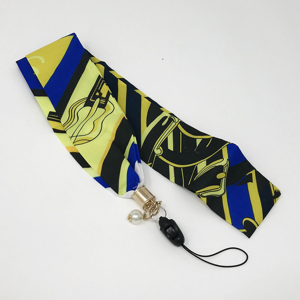 Universal Silk Scarf Neck Lanyard Strap Cell Mobile Phone ID Card Key chain