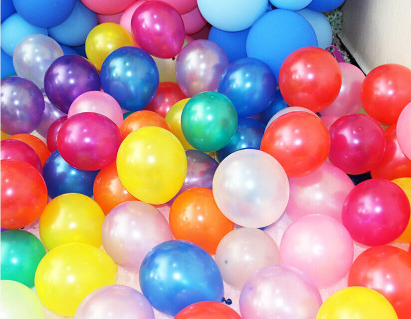 100pcs 10 inch Pearl Latex Colorful Thickening Wedding Party Birthday Balloon