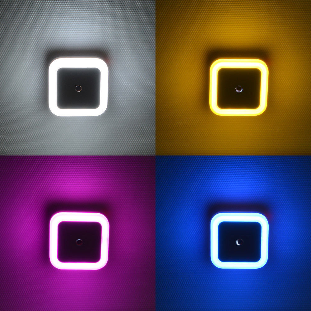 4~8 PCS Auto LED Light Induction Sensor Control Bedside Night Light In Wall Lamp