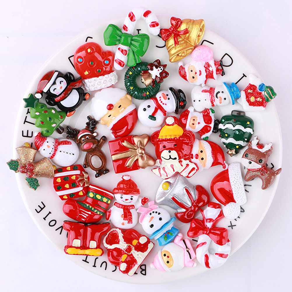 US 15~100 Pc Slime Bread Candy Unicorn Resin Flat Back Scrapbooking Charms DIY