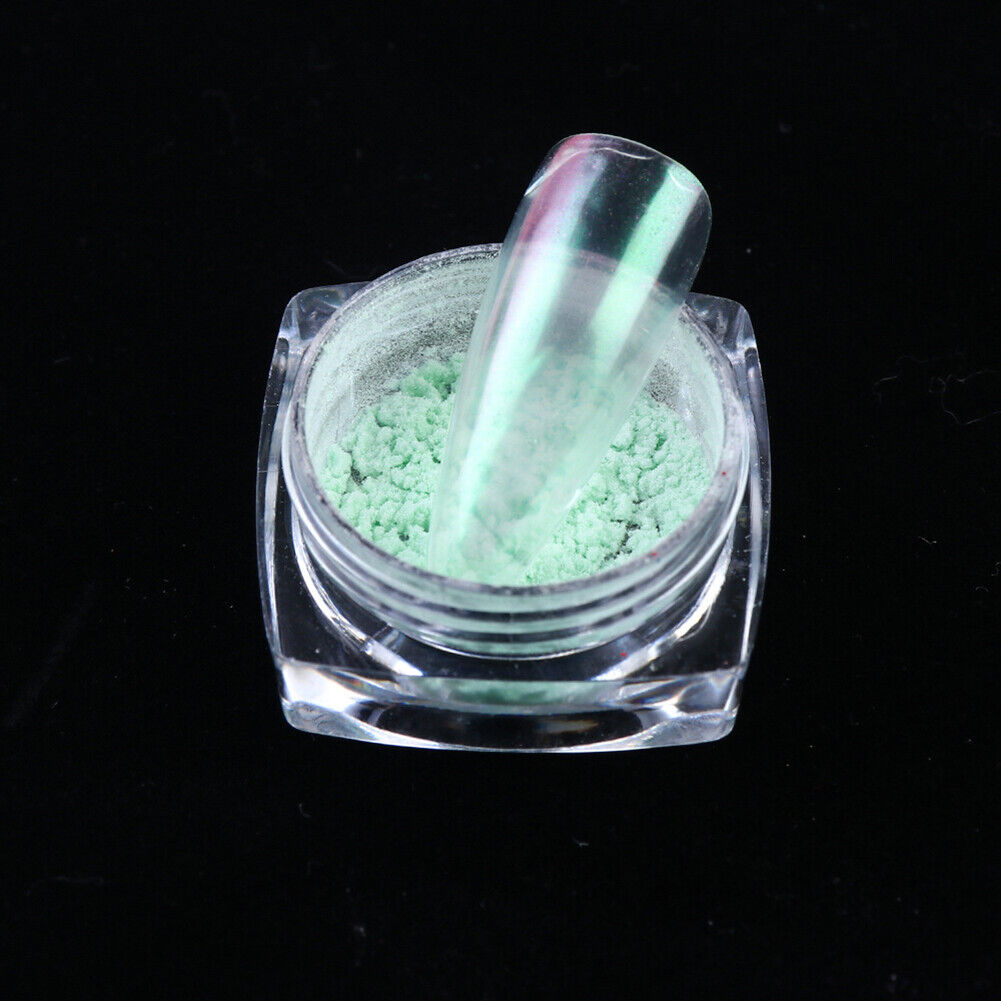 US Glitter Holographic Mirror Nail Art Powder Ultra-thin Aurora Mermaid Pigment