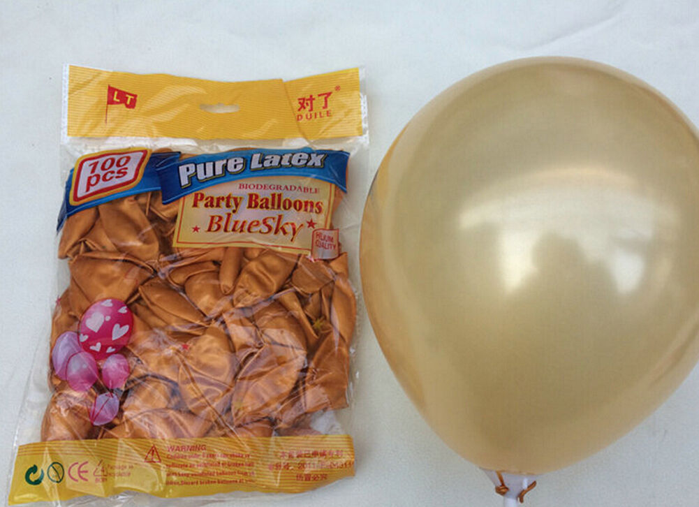 100pcs 10 inch Pearl Latex Colorful Thickening Wedding Party Birthday Balloon