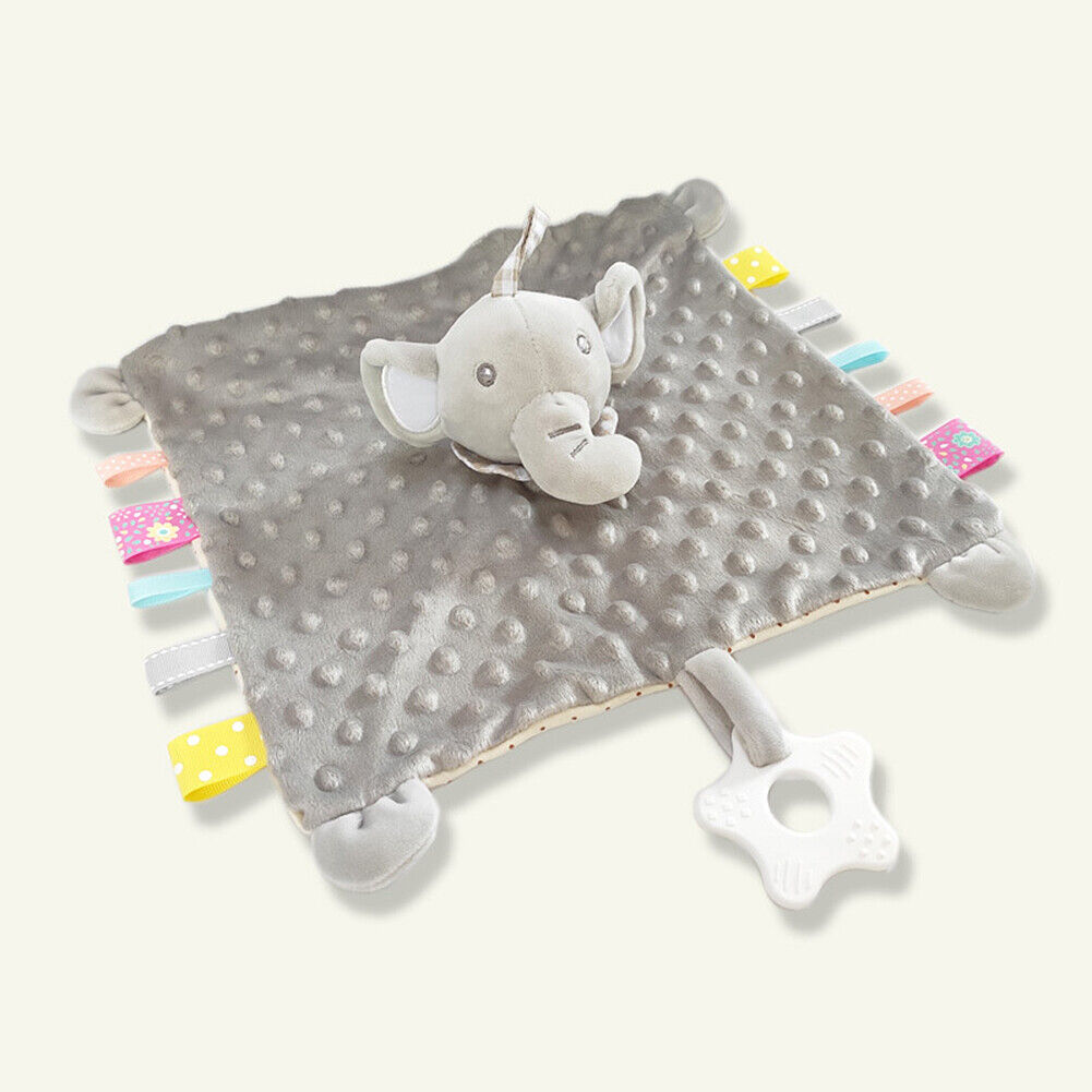 US 5-in-1 Security Blanket Fineborn Baby Infant Nursery Cuddleplush Toy Teether