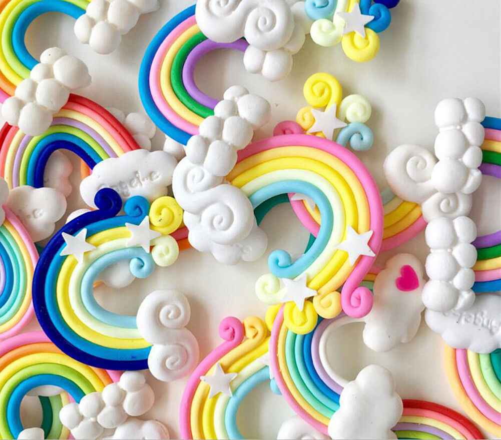 US 15~100 Pc Slime Bread Candy Unicorn Resin Flat Back Scrapbooking Charms DIY