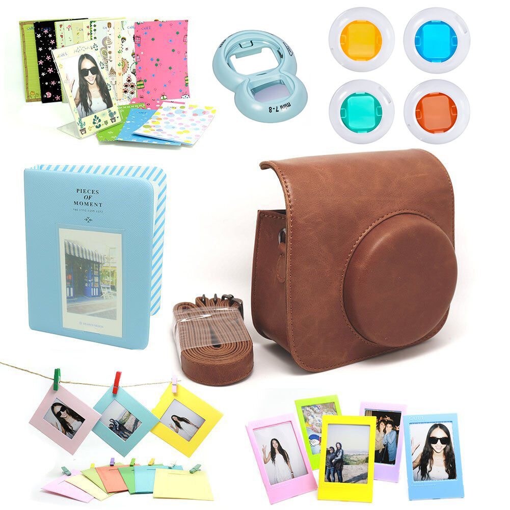 USA 7 in 1 Fujifilm Instax Mini 8 8+ 9 Instant Film Camera Accessories Bundles