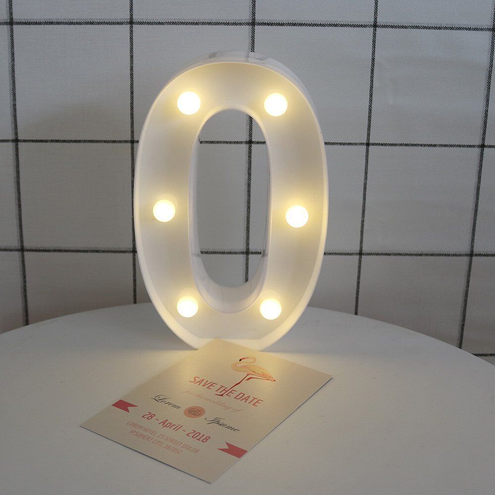 Light Up Letter LED Alphabet PlasticParty Sign Wedding Festival Stand Decoration