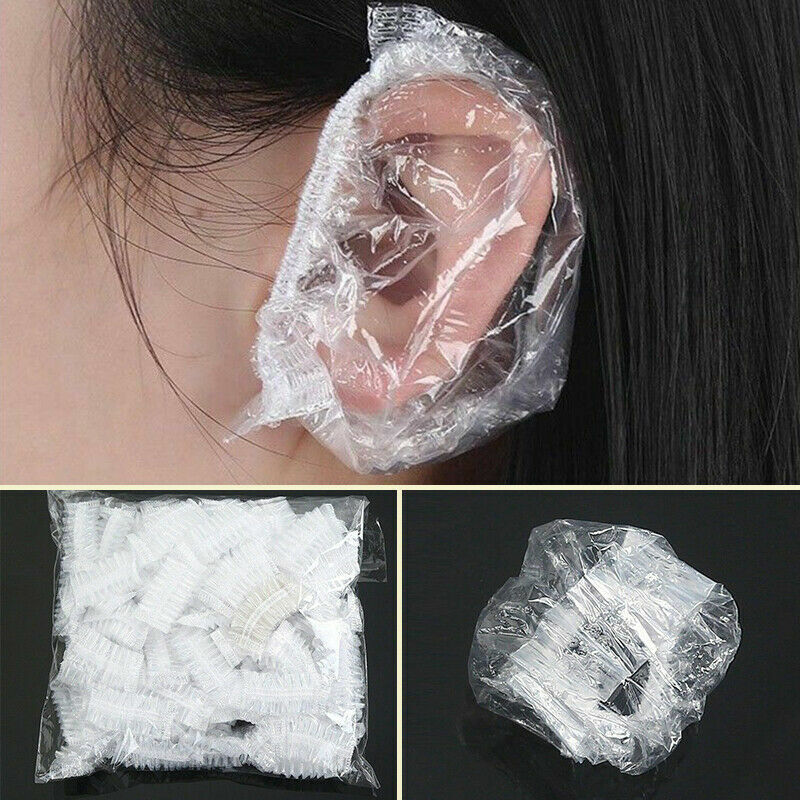 US 100-400pcs One-time Bath Shower Salon Waterproof Ear Protector Caps