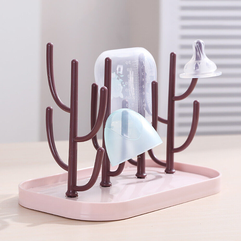 US Baby Bottle Drying Rack Portable Bottle Dryer Holder Nipples Cups Pump Parts
