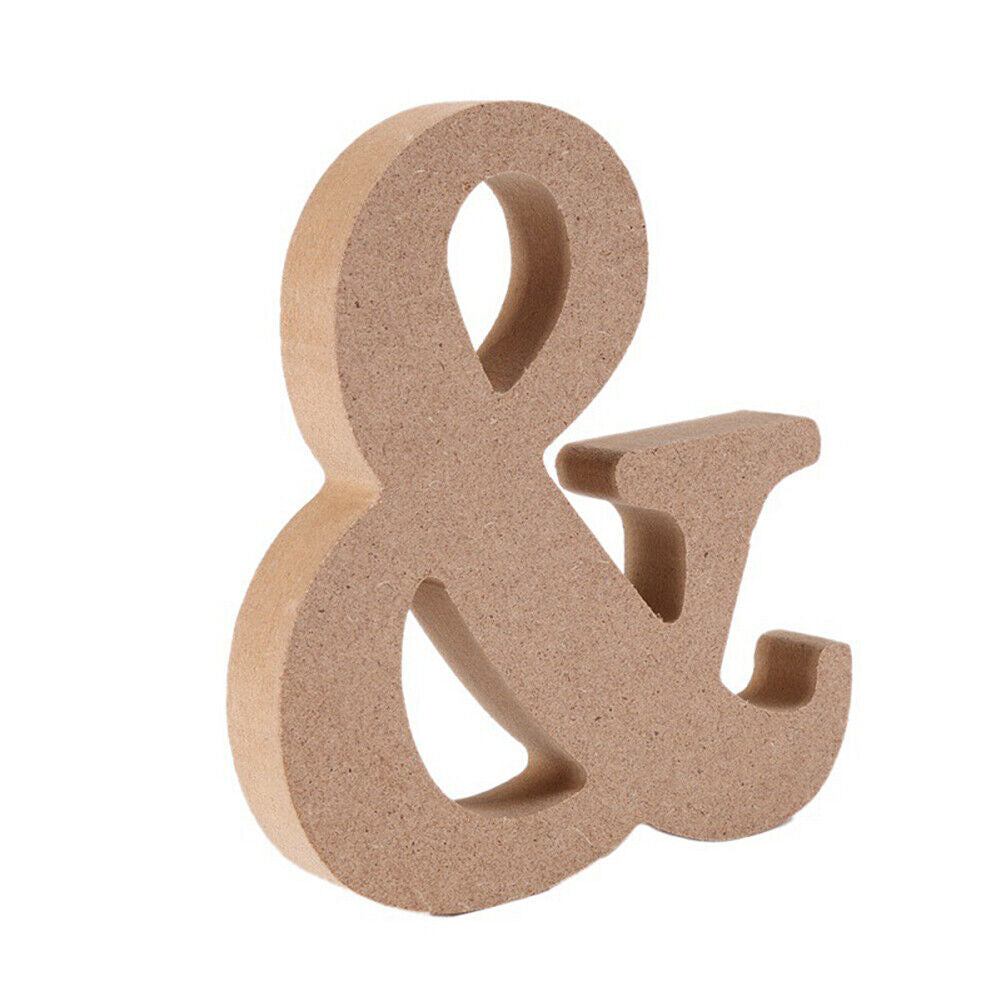 US 3.93'' A-Z Wooden Letters Alphabet Self Standing Wedding Party/Home/Decor Lot
