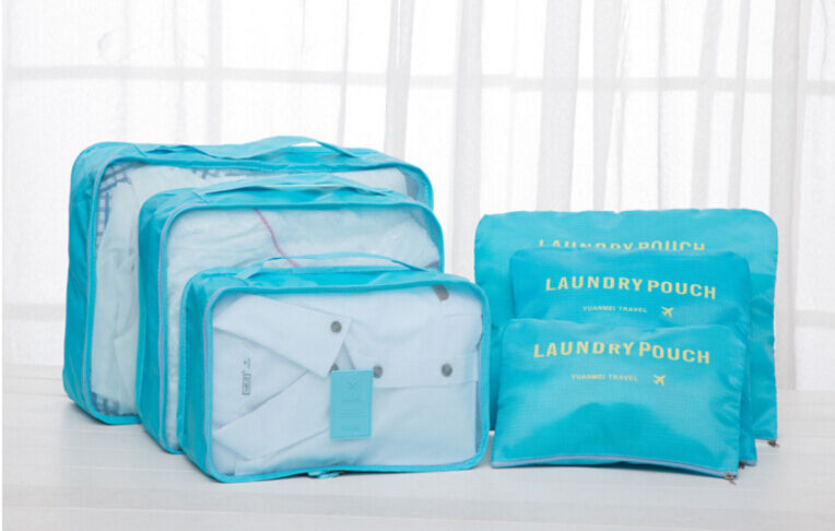 9Pcs Waterproof Clothes Storage Bags Packing Cube Travel Luggage Organizer Pouch