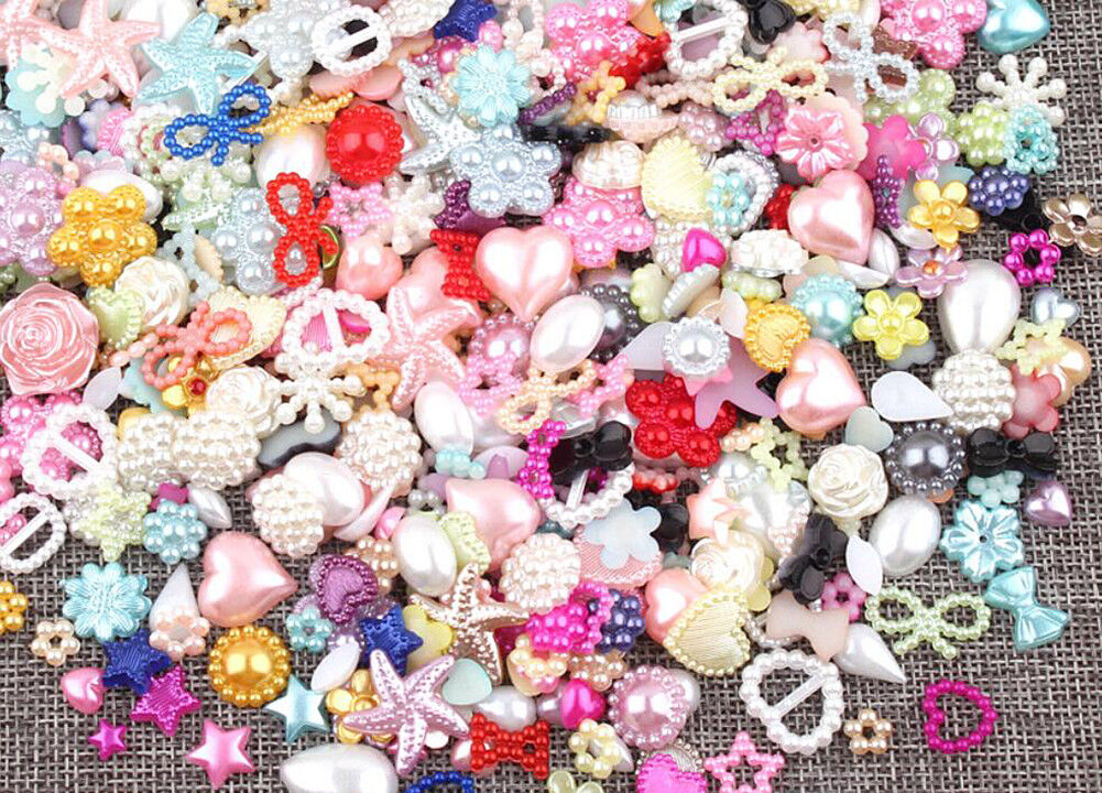 US 15~100 Pc Slime Bread Candy Unicorn Resin Flat Back Scrapbooking Charms DIY