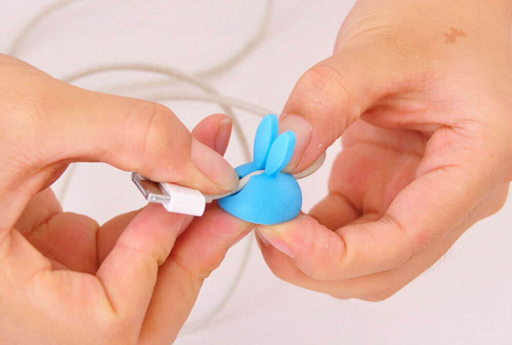 Lots of Cable Clip Desk Tidy Wire Drop Lead USB Charger Cord Holder Secure Table