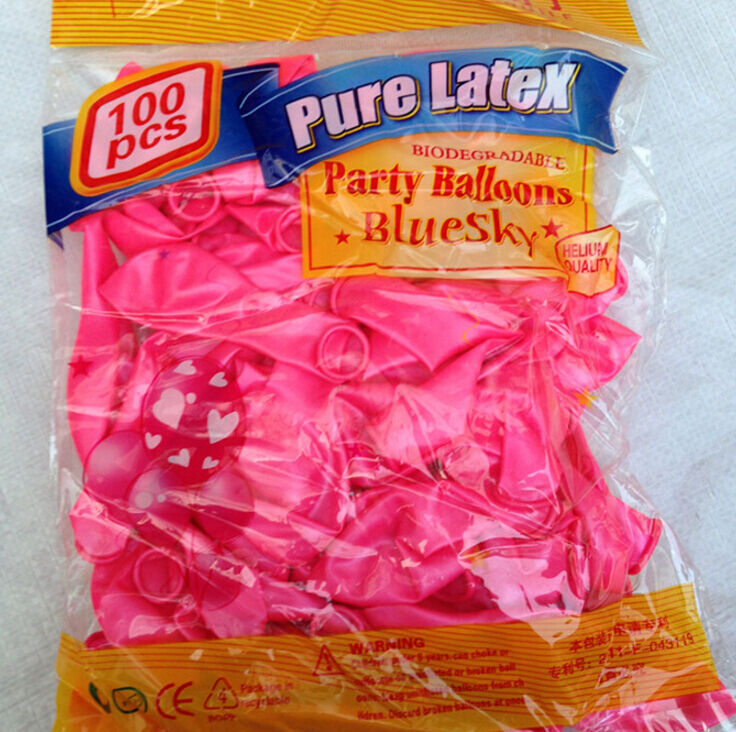 100pcs 10 inch Pearl Latex Colorful Thickening Wedding Party Birthday Balloon