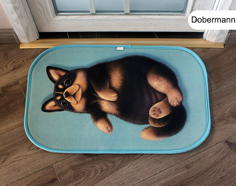 US Cat Dog Non-Slip 3D Doormat Kitchen Bathmat Bedrooms Patio Stair Carpet Mat