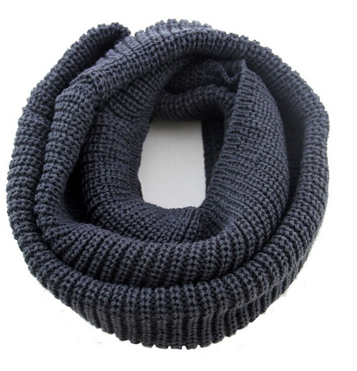 Women's Winter Warm Infinity 2 Circle/Loop Cable Knit Cowl Neck Long Scarf Shawl