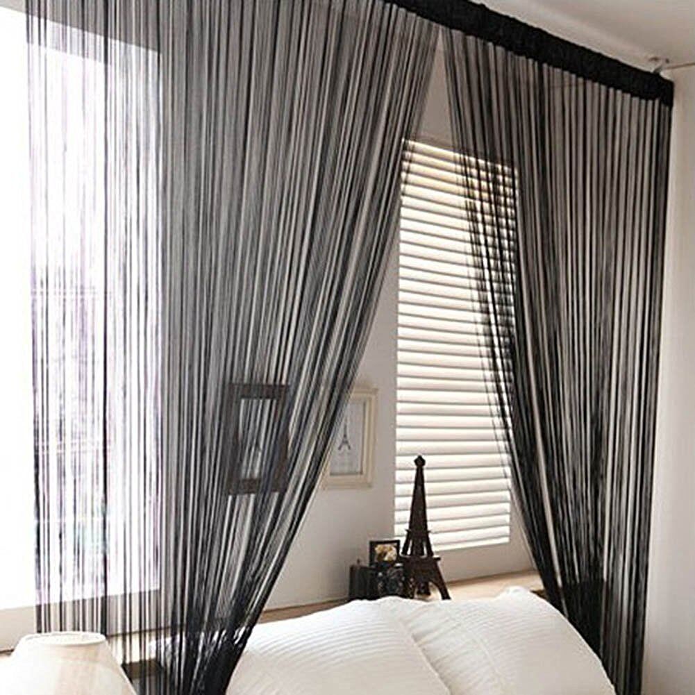 2 Pack Magik Line String Window Curtain Tassel Door Fringe Panel Room Divider