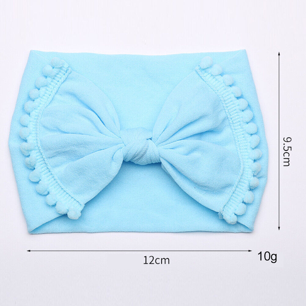 US 12-24 Pack Kids Boy Girl Baby Headband Toddler Lace Flower Dot Bow Hair Band