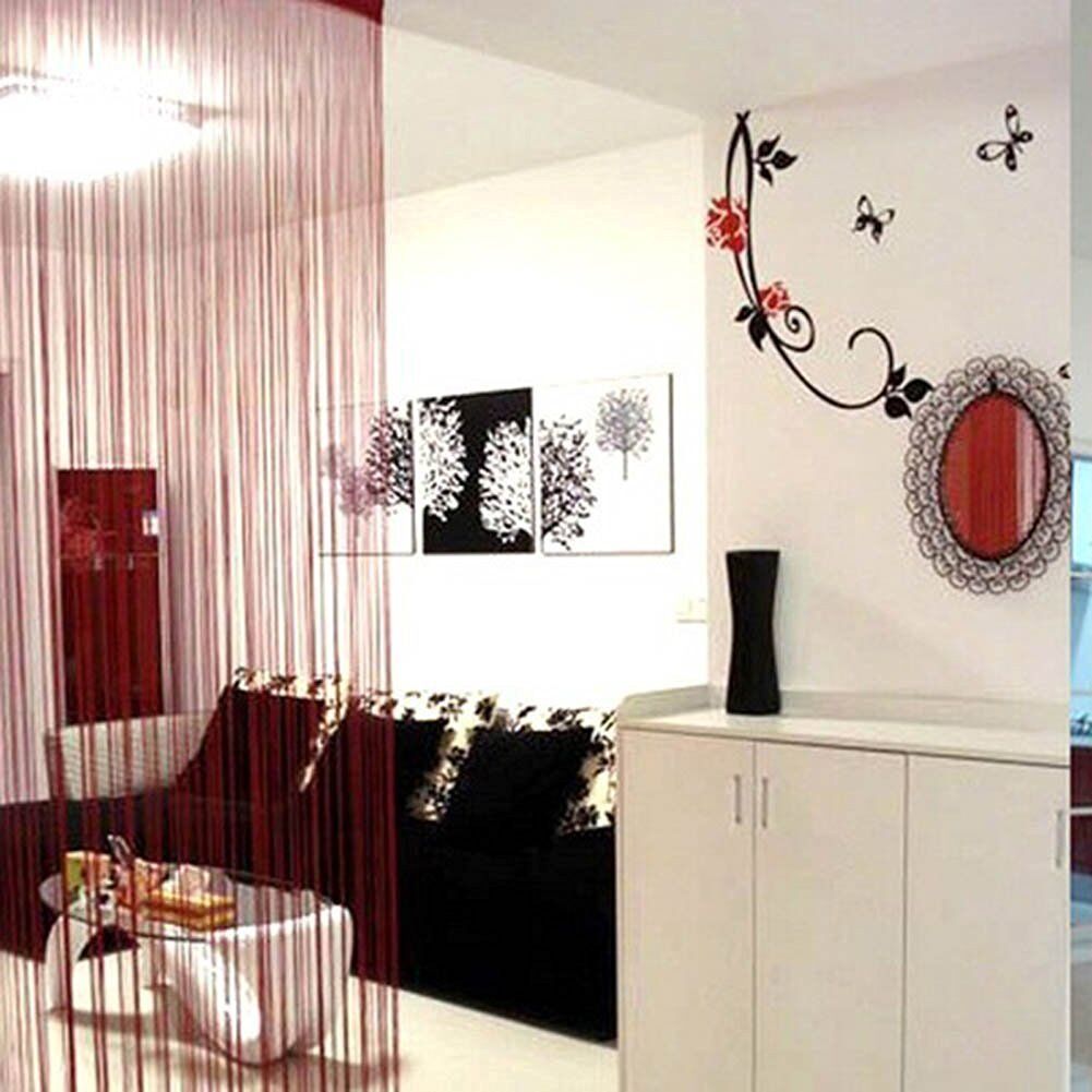 2 Pack Magik Line String Window Curtain Tassel Door Fringe Panel Room Divider