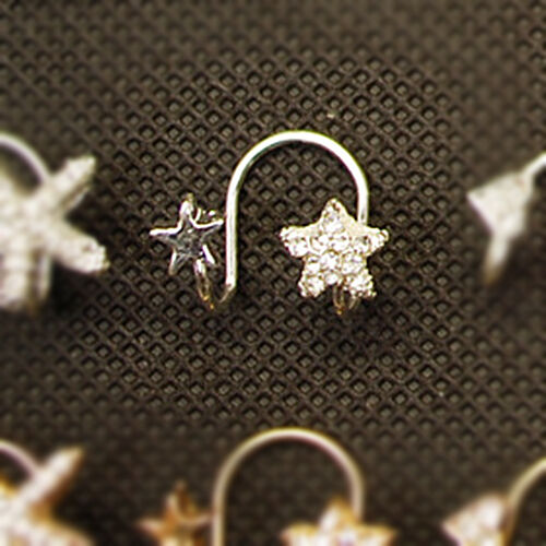 2X Magik Rhinestone EarStud Crystal Ear Cuff Wrap Clip On Non-piercing Earrings
