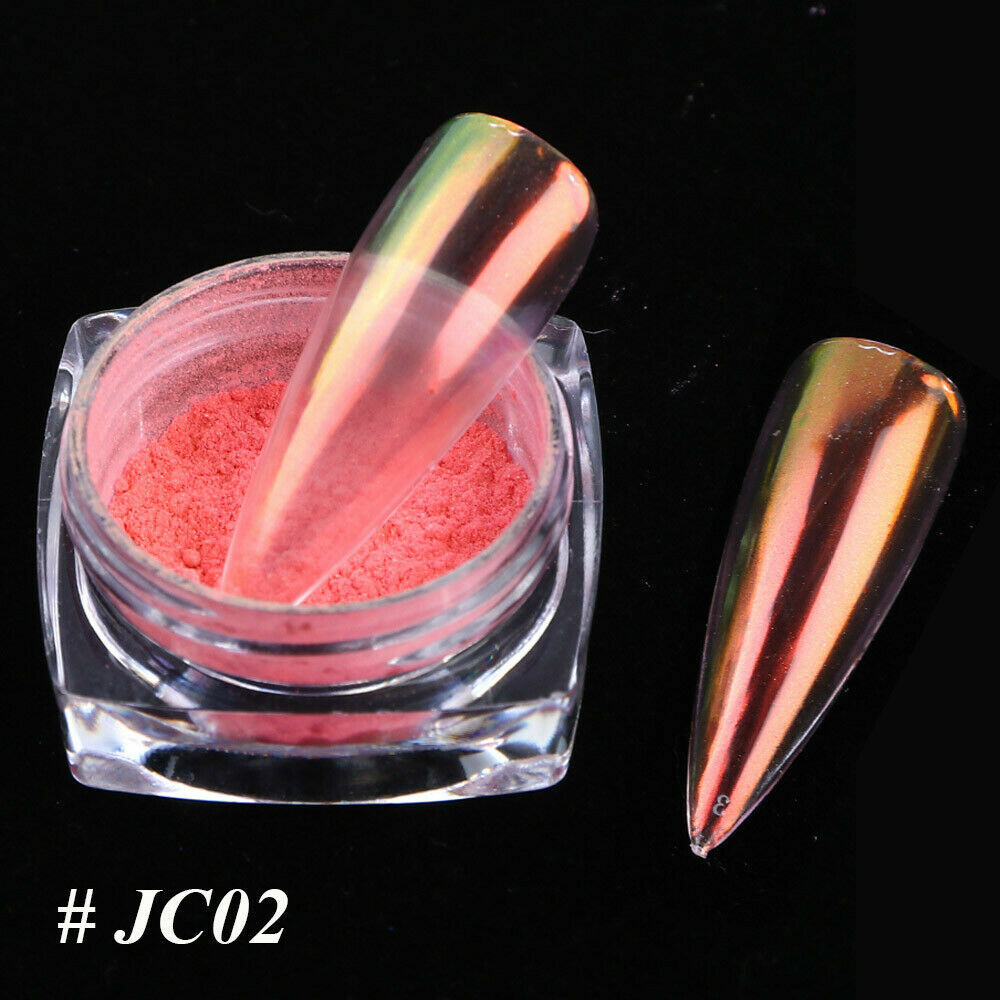 US Glitter Holographic Mirror Nail Art Powder Ultra-thin Aurora Mermaid Pigment