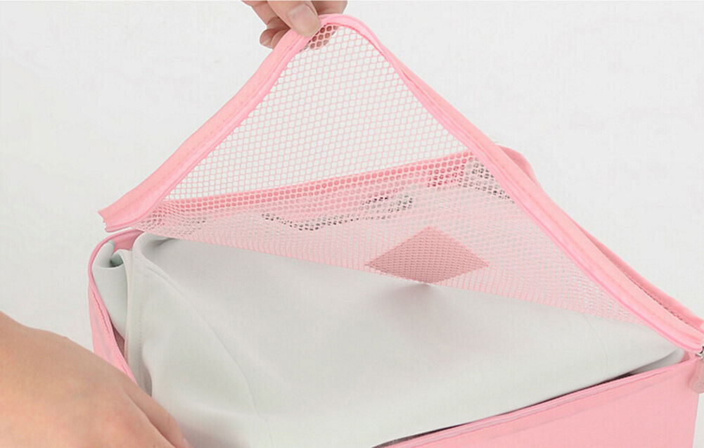 9Pcs Waterproof Clothes Storage Bags Packing Cube Travel Luggage Organizer Pouch