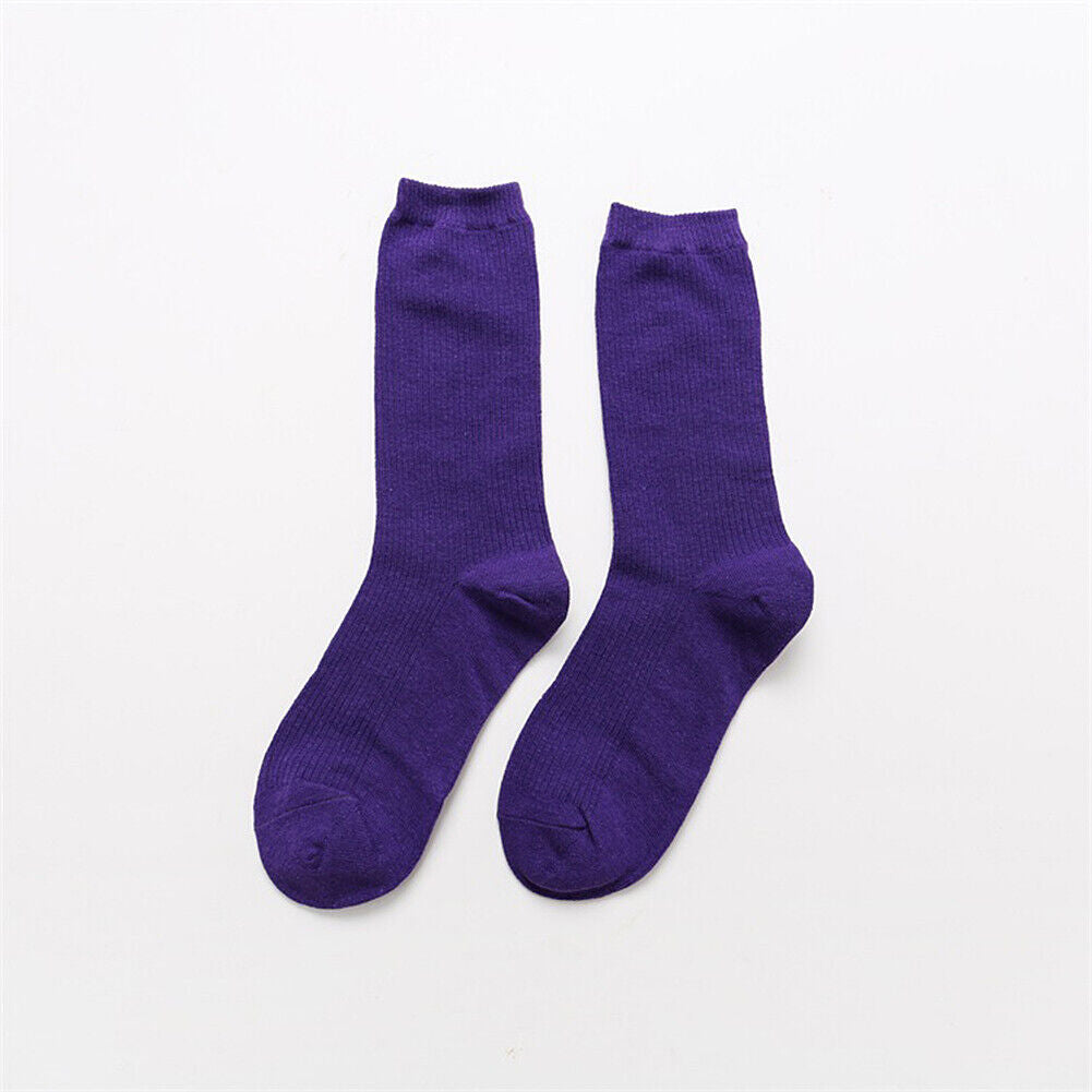 US 7 Pairs Novelty Women Assorted Breathable Cute Korea Casual Cotton Crew Socks
